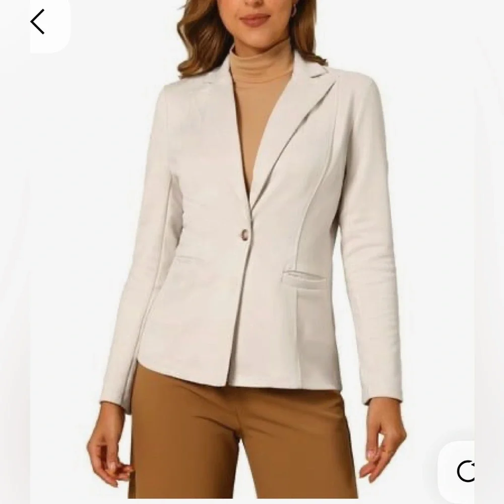 Off-White One button Blazer with Tailored fit - Picture 4 of 15